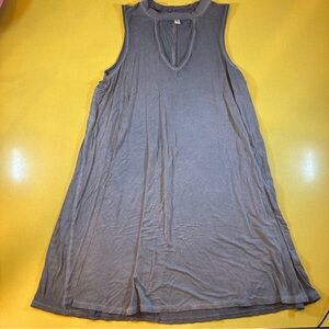 American Eagle Outfitters Gray Dress with cut out front.